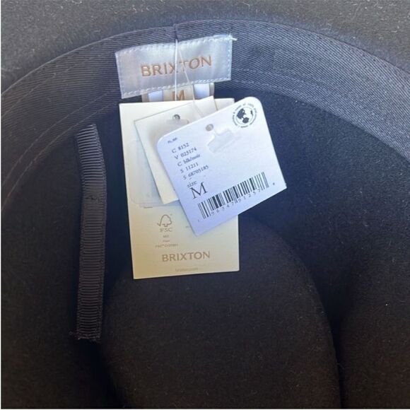 Brixton Leigh Felt Fedora Hat Size M - Picture 7 of 11